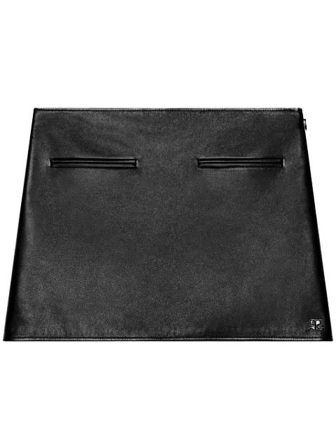 Courrèges Heritage Leather mini skirt 