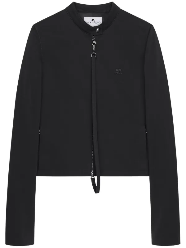 Courrèges Zip-strap Jacket in Black