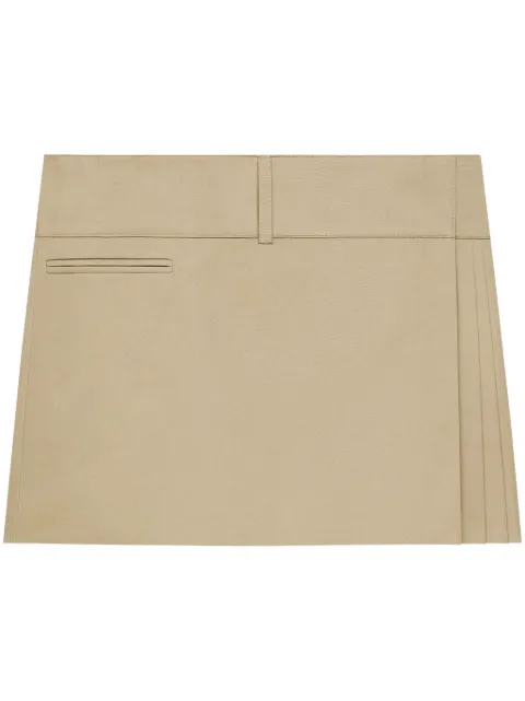 Courrèges belted pleated mini skirt 