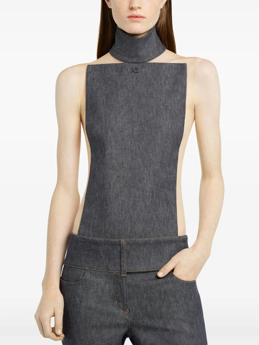 Courrèges Illusion body Grijs