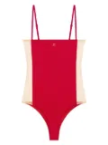 Courrèges Illusion swimsuit - Red