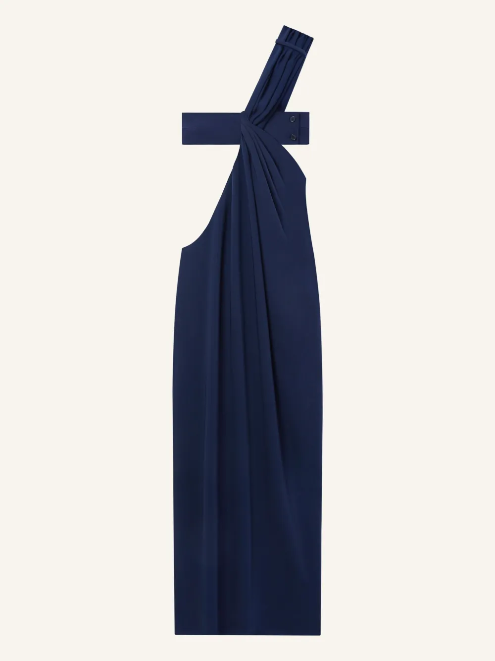 Courrèges Gedraaide gedrapeerde-jurk Blauw
