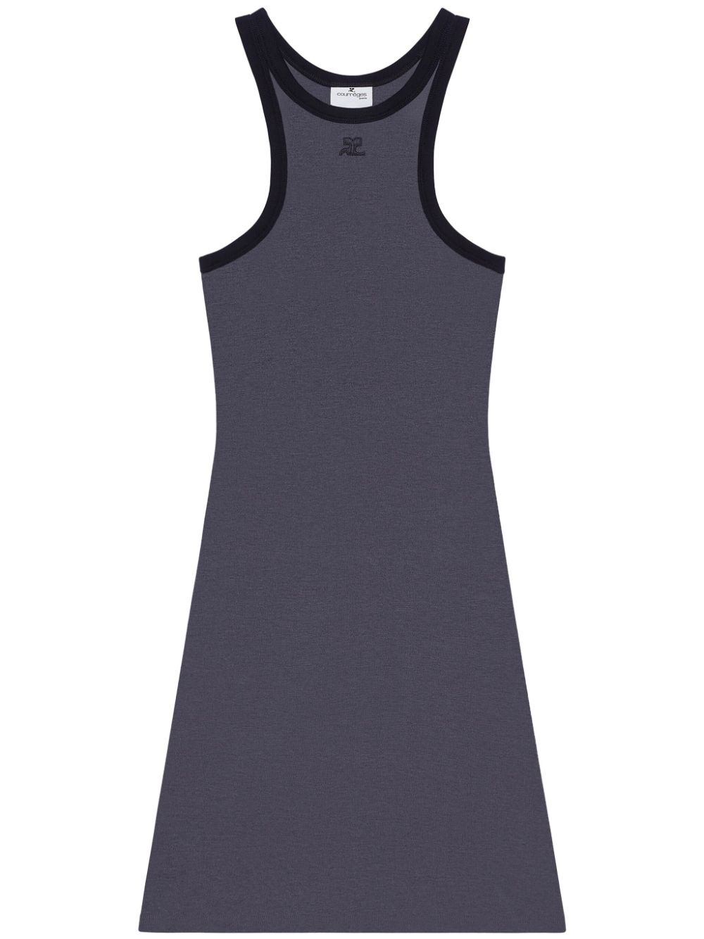 Courrèges cotton scuba dress - Blue