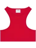Courrèges racerback crop top - Red