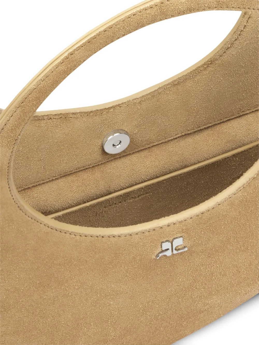 Shop Courrèges Holy Tote Bag In Brown