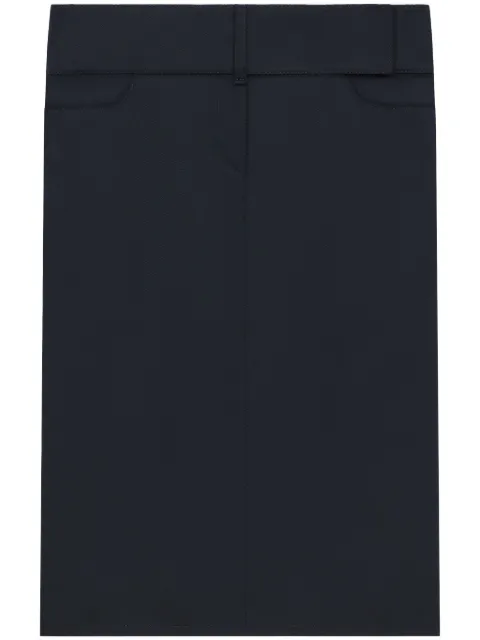 Courrèges belted midi skirt
