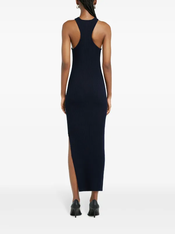 Courrges Scuba Rib Knit Dress | Blue | FARFETCH Courrges Scuba Rib Knit Dress | Blue | FARFETCH