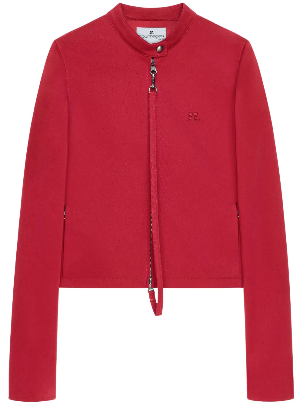 Courrèges Jack met applicatie Rood
