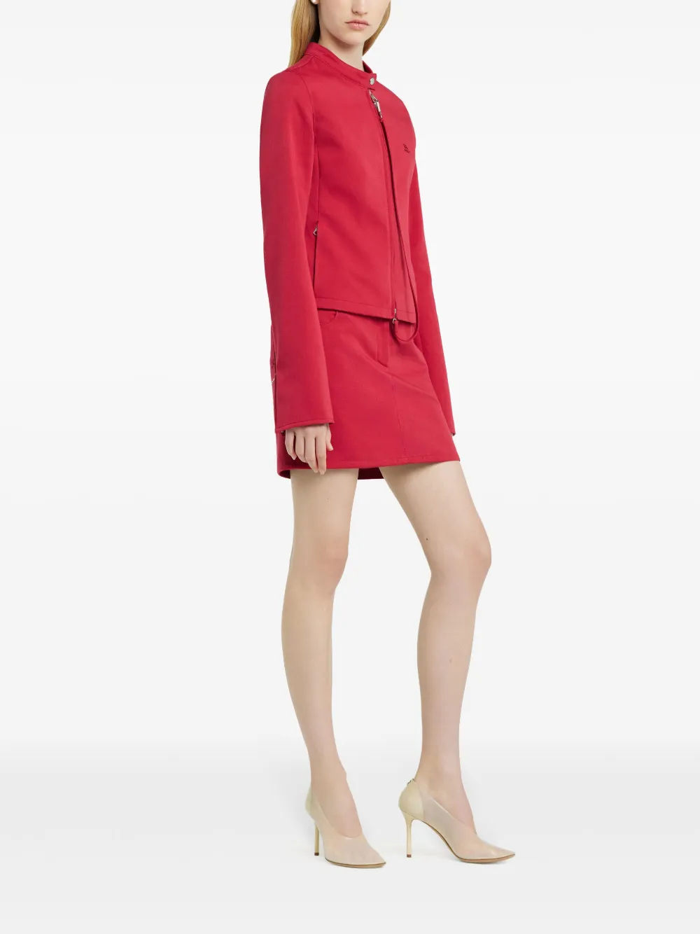 Courrèges Jack met applicatie Rood