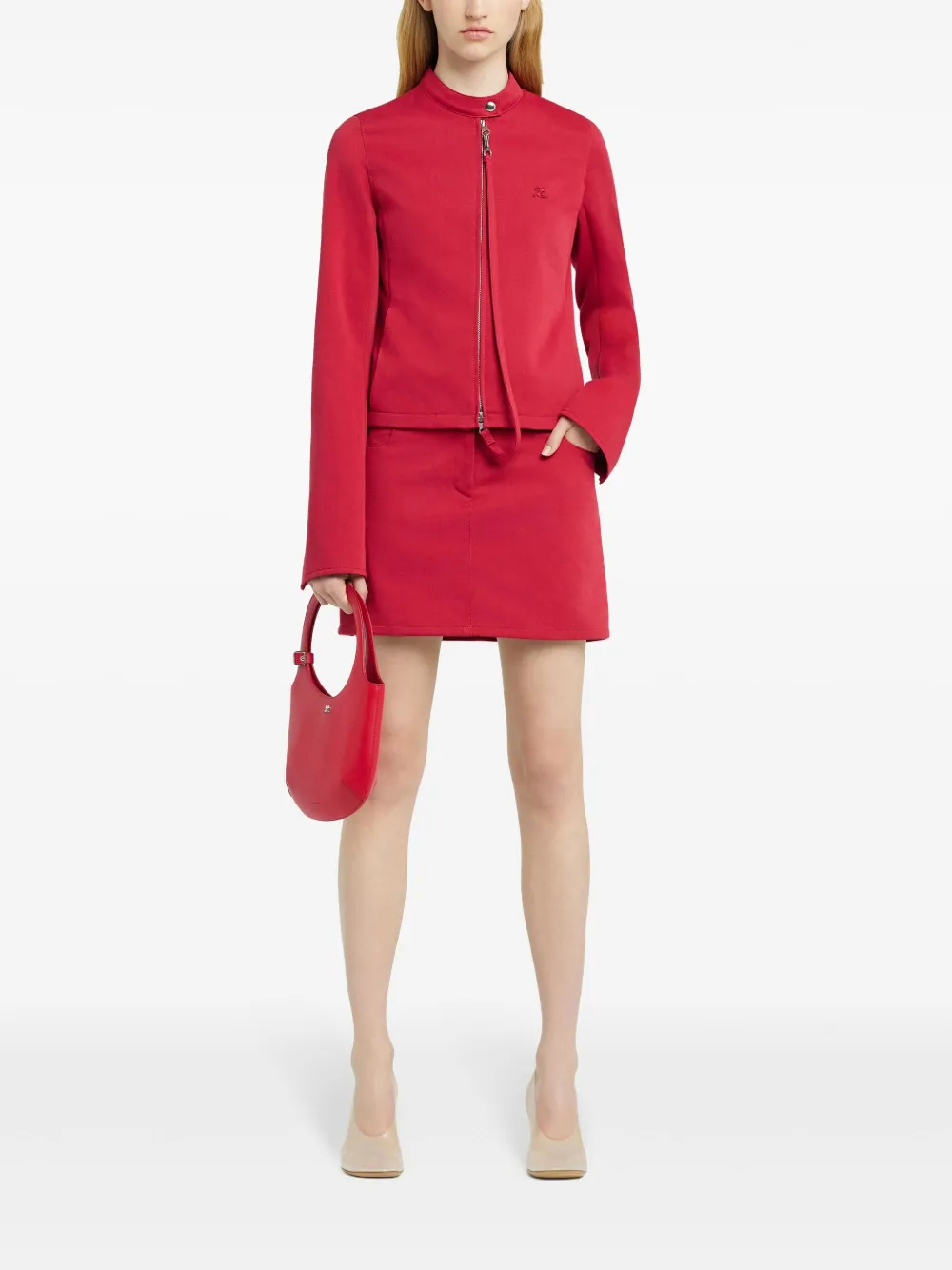 Courrèges Jack met applicatie - Rood