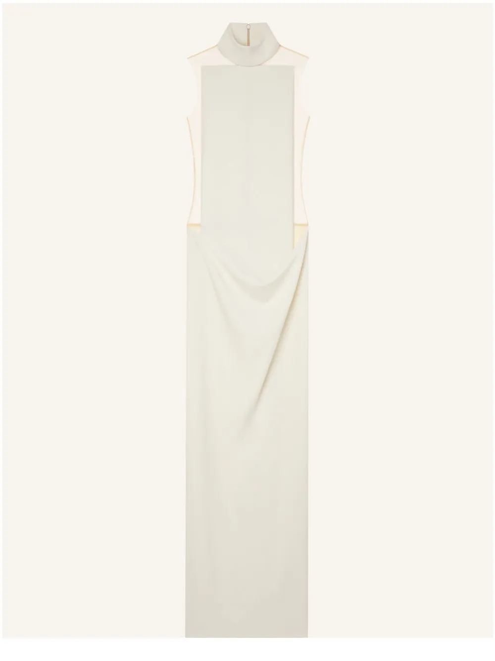 Courrèges Long Illusion dress - Beige