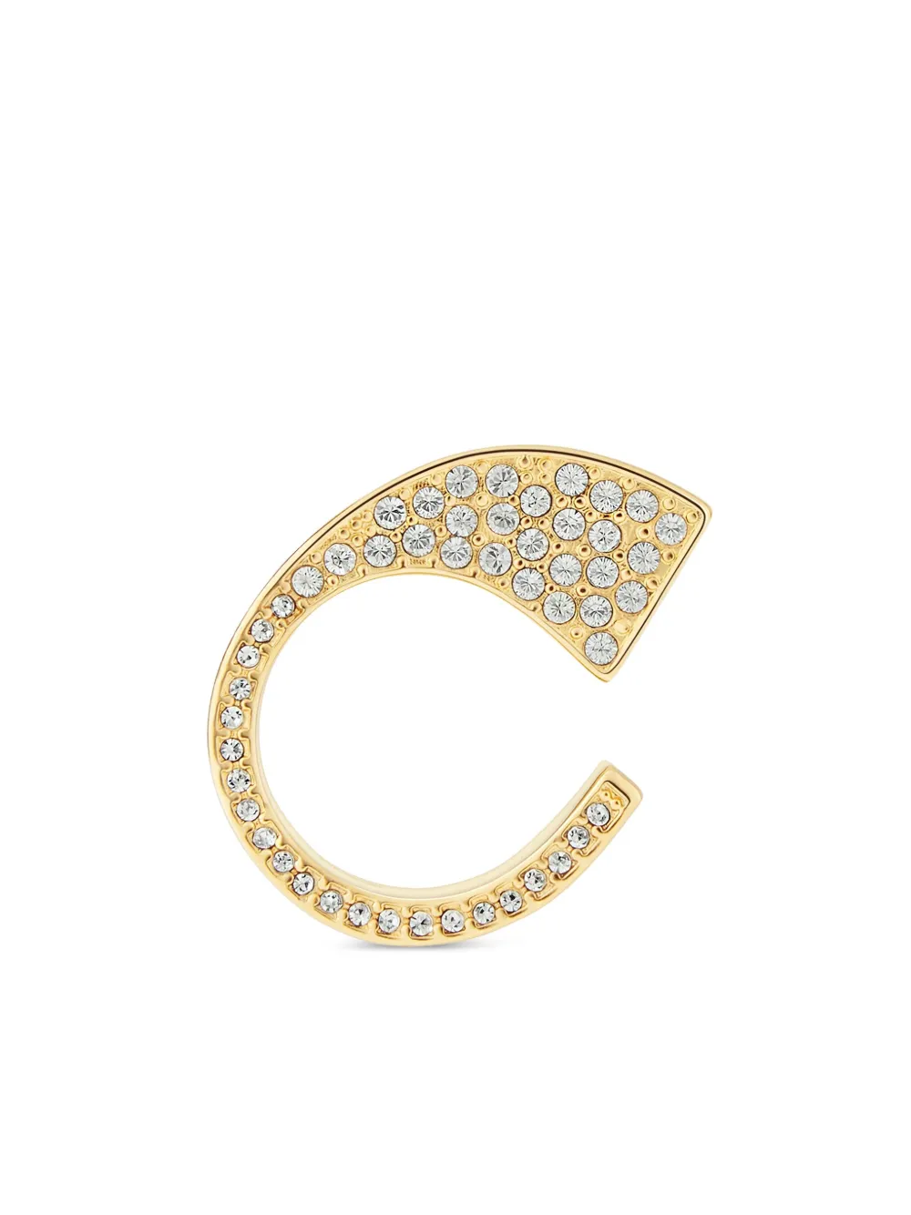 Courrèges Anello con cristalli - Oro
