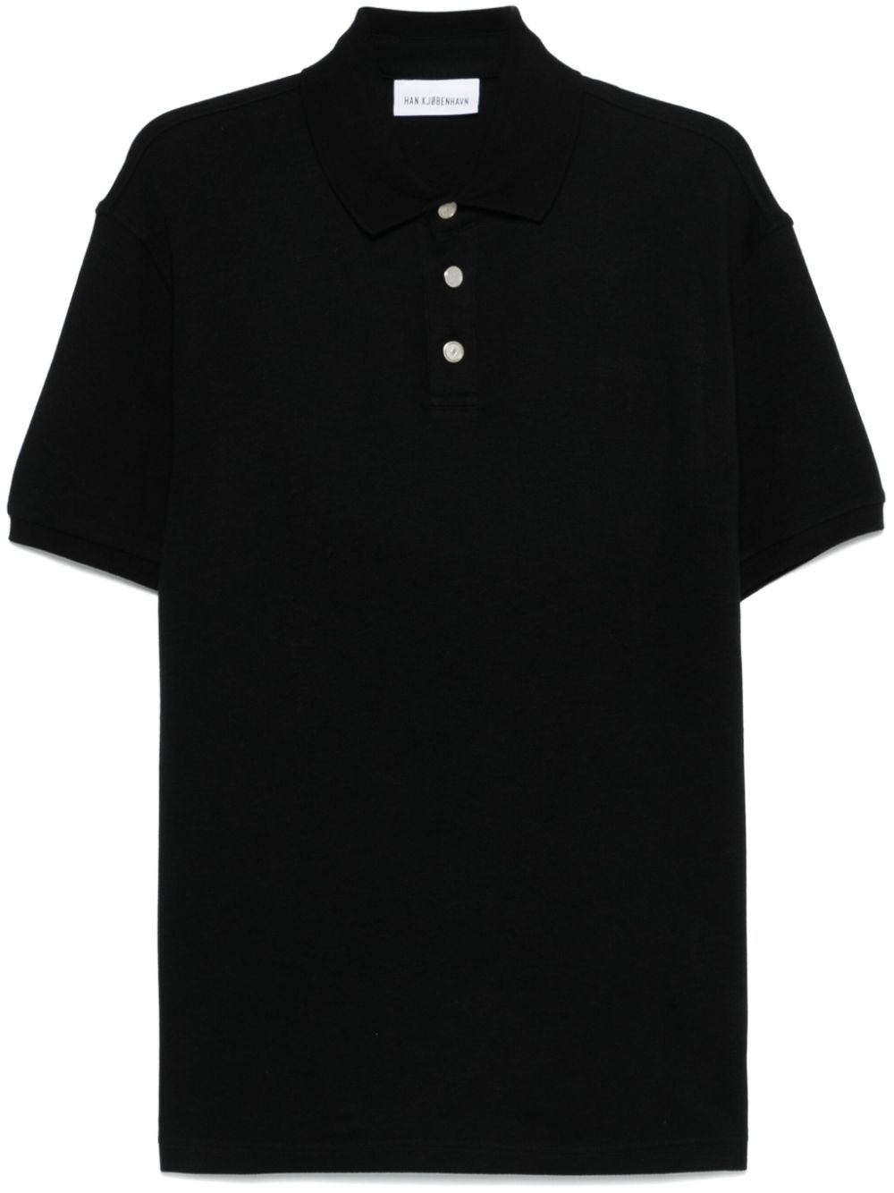 Han Kjøbenhavn piqué polo shirt - Black