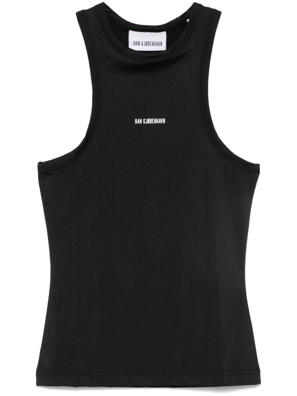 Han Kjøbenhavn logo-appliqué racer tank - Black