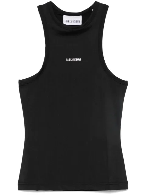 Han Kjøbenhavn logo-appliqué racer tank