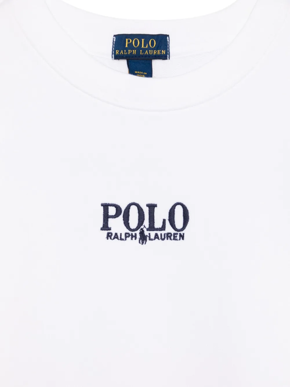POLO RALPH LAUREN KIDS Badstof sweater met logo Wit