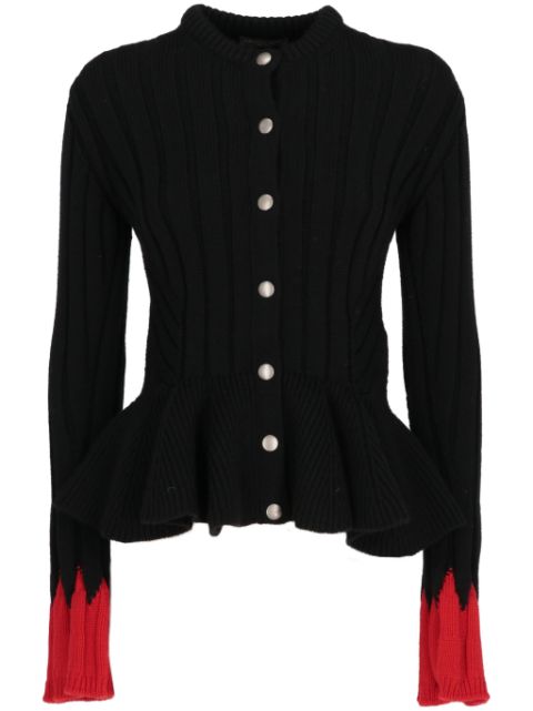 Alexander McQueen 2000s peplum cardigan Women