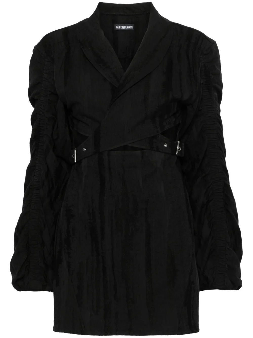 Han Kjøbenhavn wrap mini dress - Black