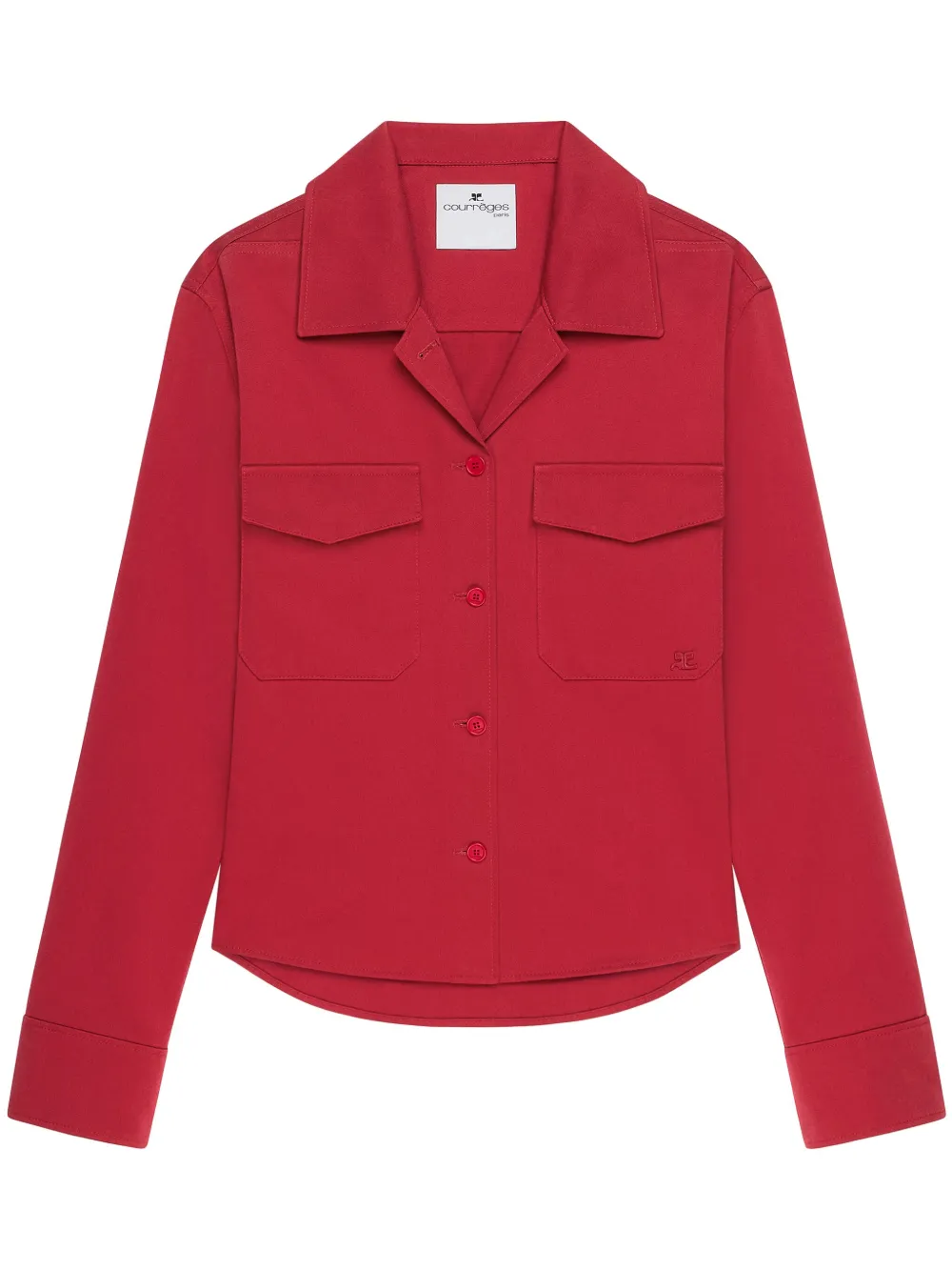 Courrèges Katoenen blouse Rood