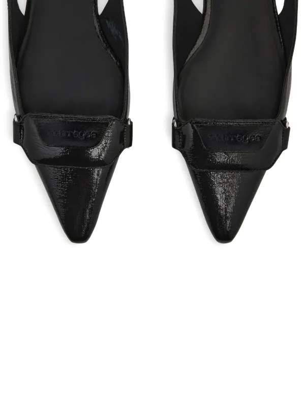 【COURREGES】 レーサースリングバック パンプス（関税込み） Courrèges Racer スリングバック パンプス | ホワイト | FARFETCH JP