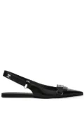 Courrèges Racer slingback pumps - Black