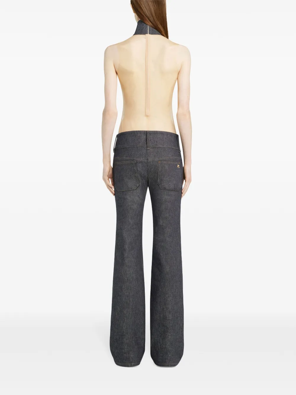 Courrèges Bootcut jeans Grijs