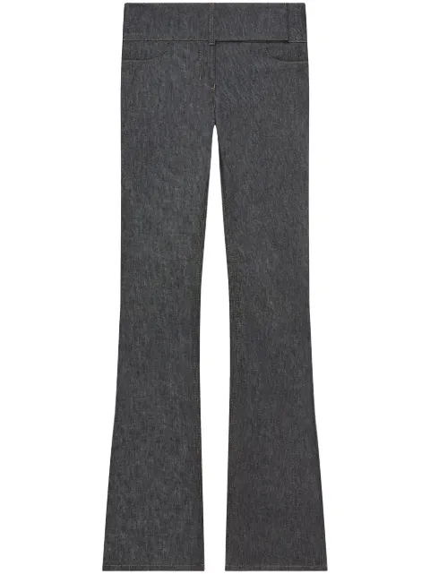 Courrèges jeans bootcut con cinturón