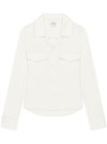 Courrèges satin shirt - White