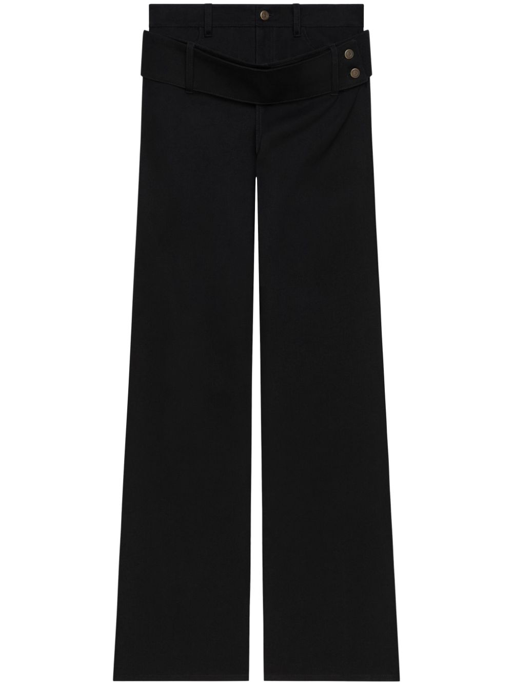 Courrèges double belt jeans – Black