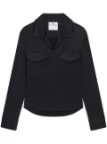 Courrèges satin shirt - Black