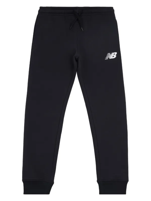 New Balance Kids logo-print Track Pants Black FARFETCH IN
