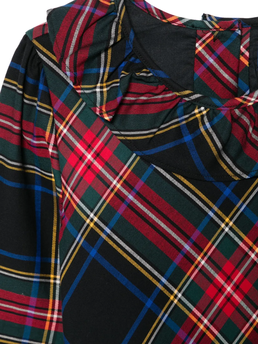POLO RALPH LAUREN KIDS Geruite jurk Groen