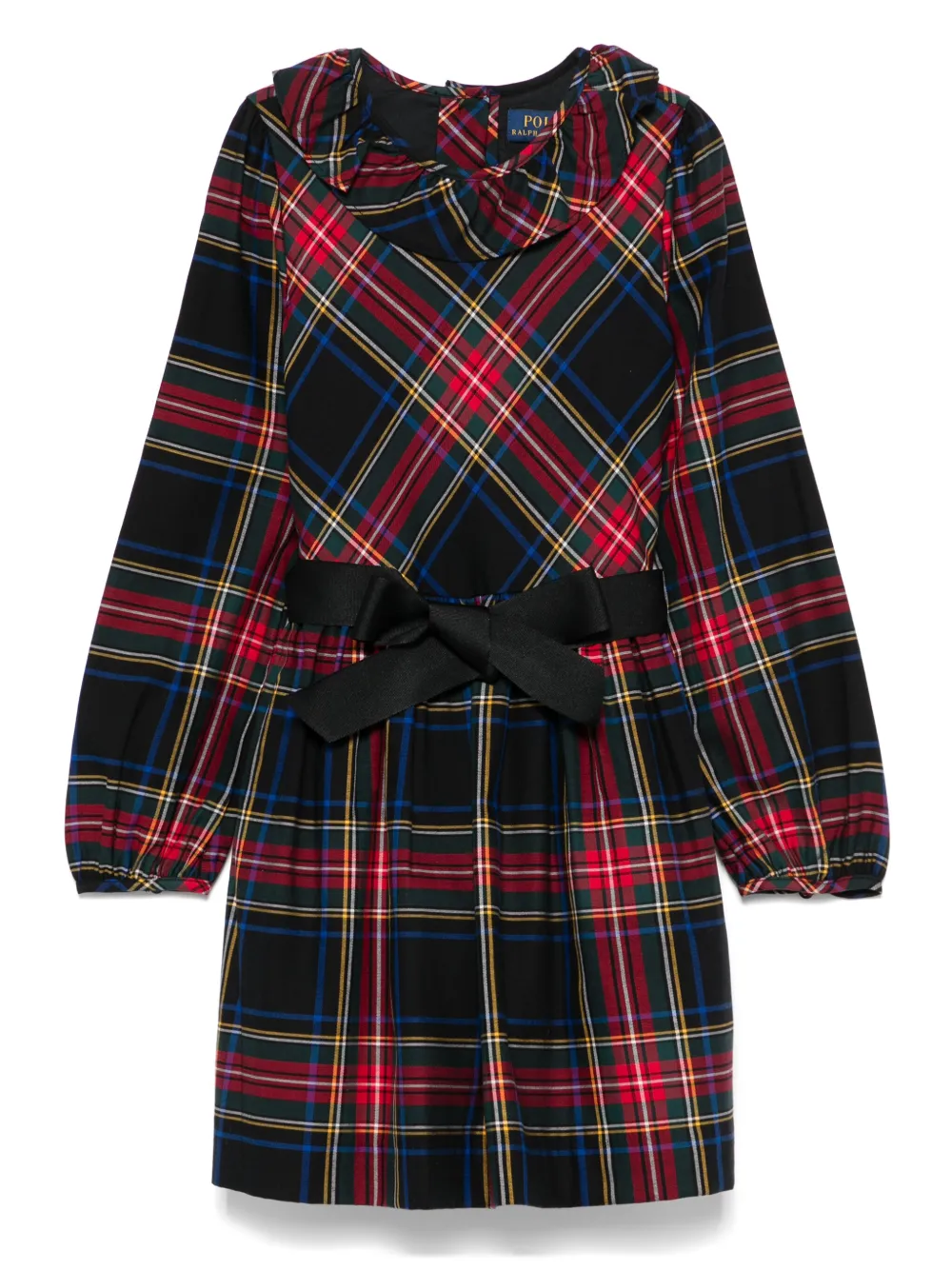 POLO RALPH LAUREN KIDS Geruite jurk Groen
