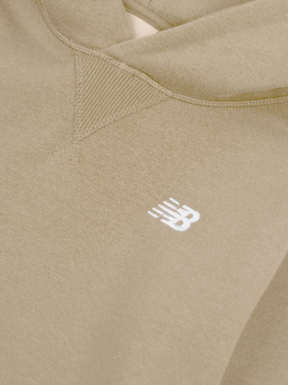 New Balance Kids Hoodie met geborduurd logo Beige