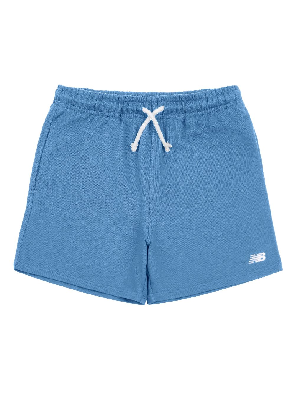 New Balance Kids logo-embroidered shorts - Blue