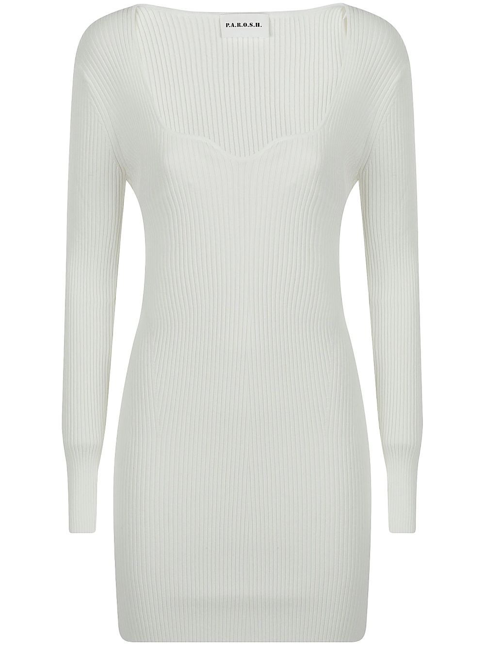 ribbed-knit mini dress