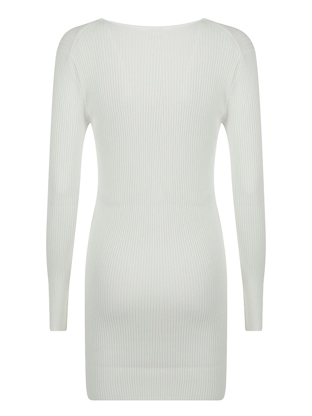 P.A.R.O.S.H. ribbed-knit mini dress - Wit