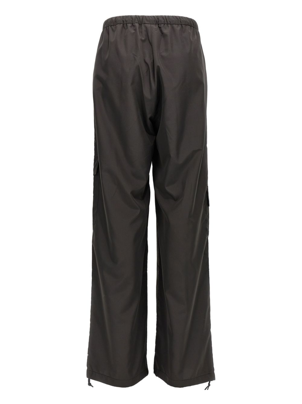 NOT AFTER TEN Parachute straight trousers - Zwart