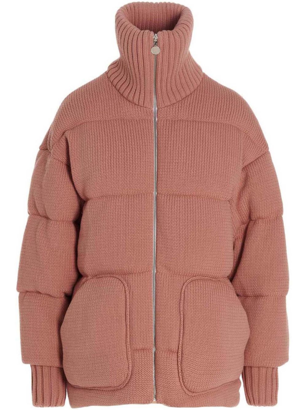 knitted puffer jacket