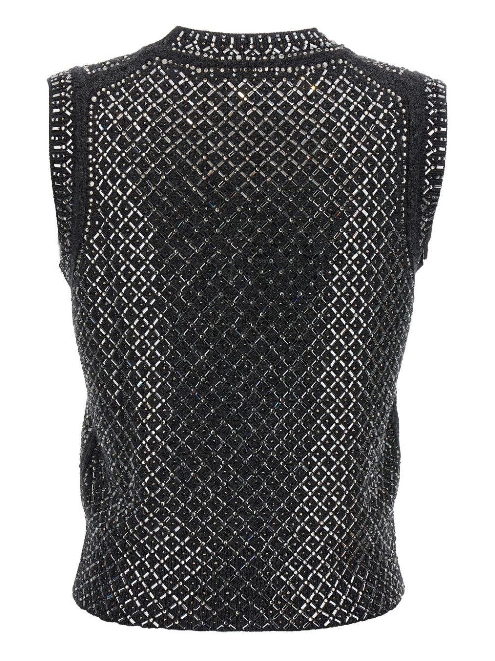 Ermanno Scervino rhinestone-embellished tank top - Grijs