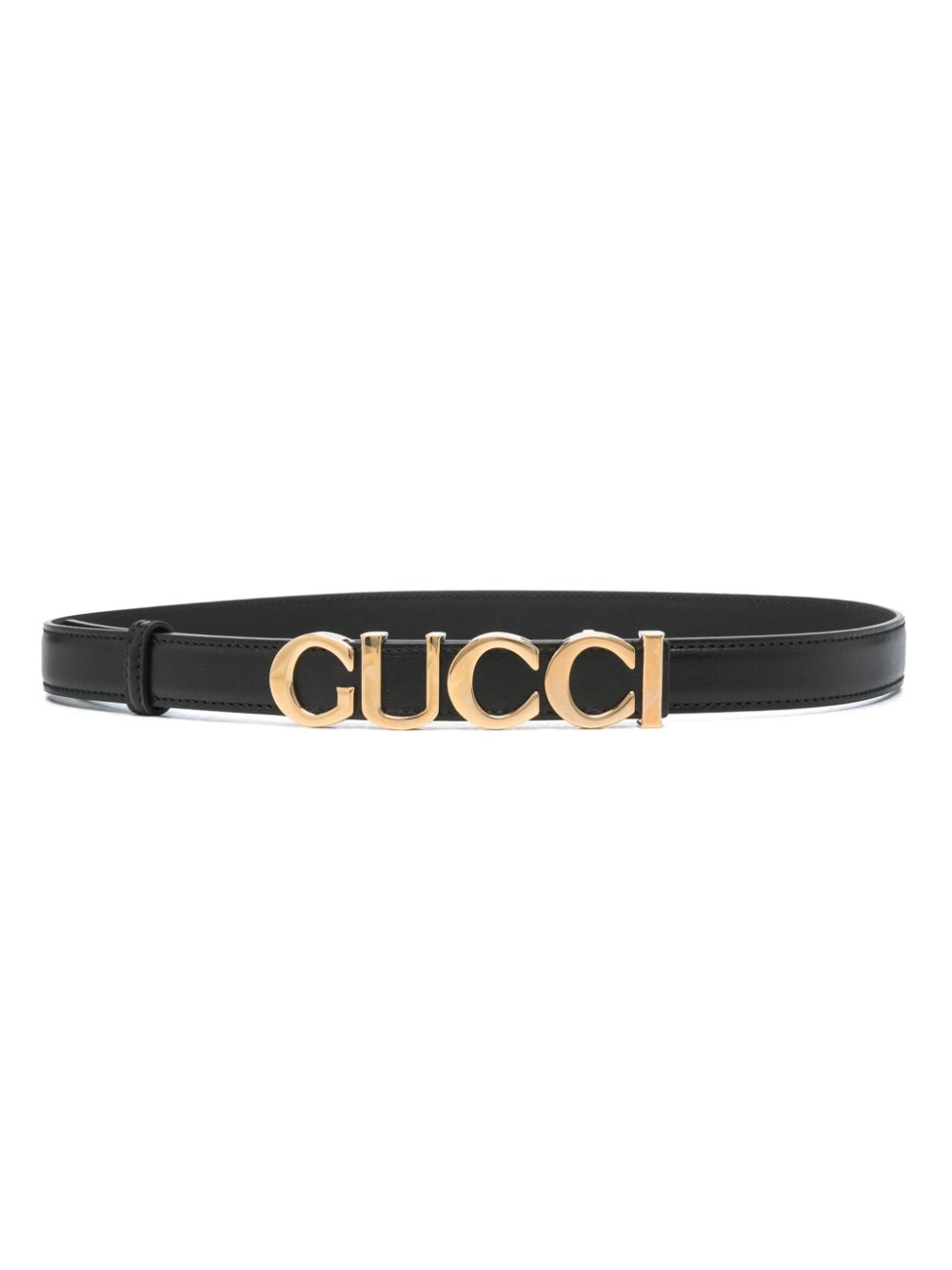 logo-buckle belt