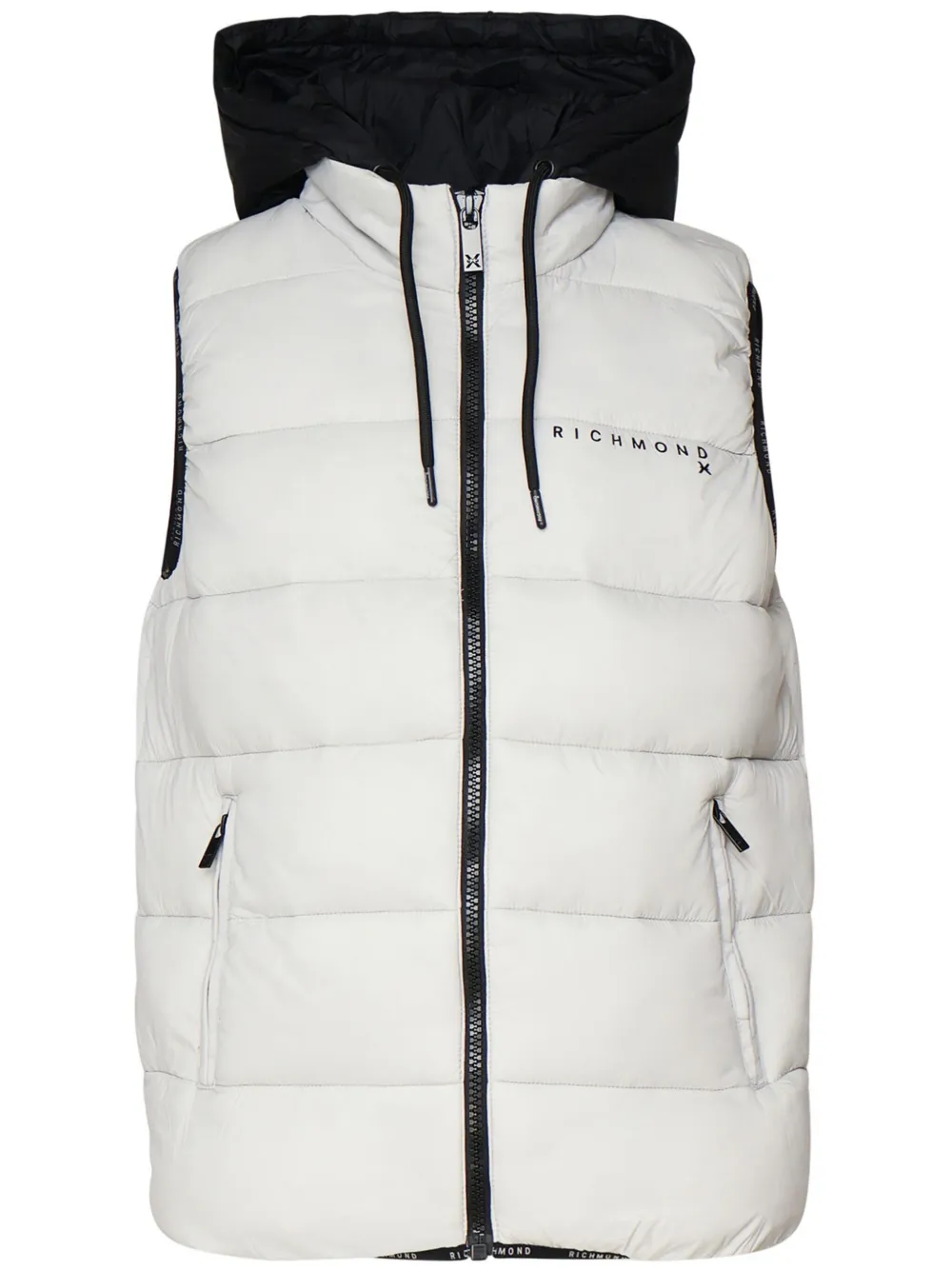 John Richmond logo-print gilet Wit