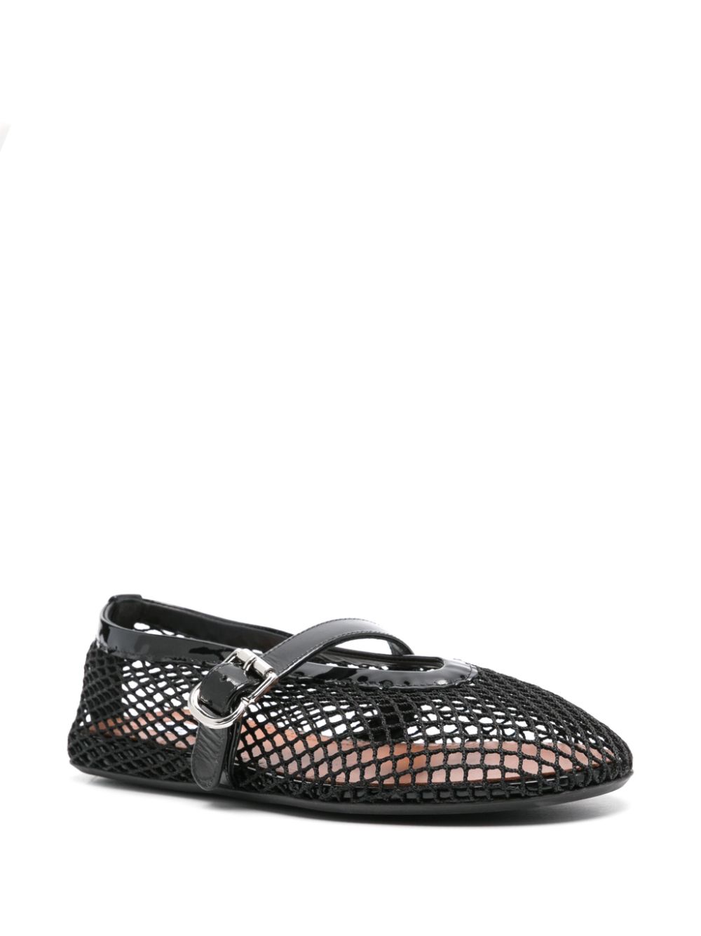 Alaïa Pre-Owned Ballerina's met mesh - Zwart