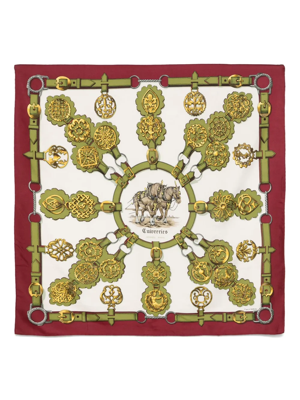 Hermes 1990s silk scarf Women