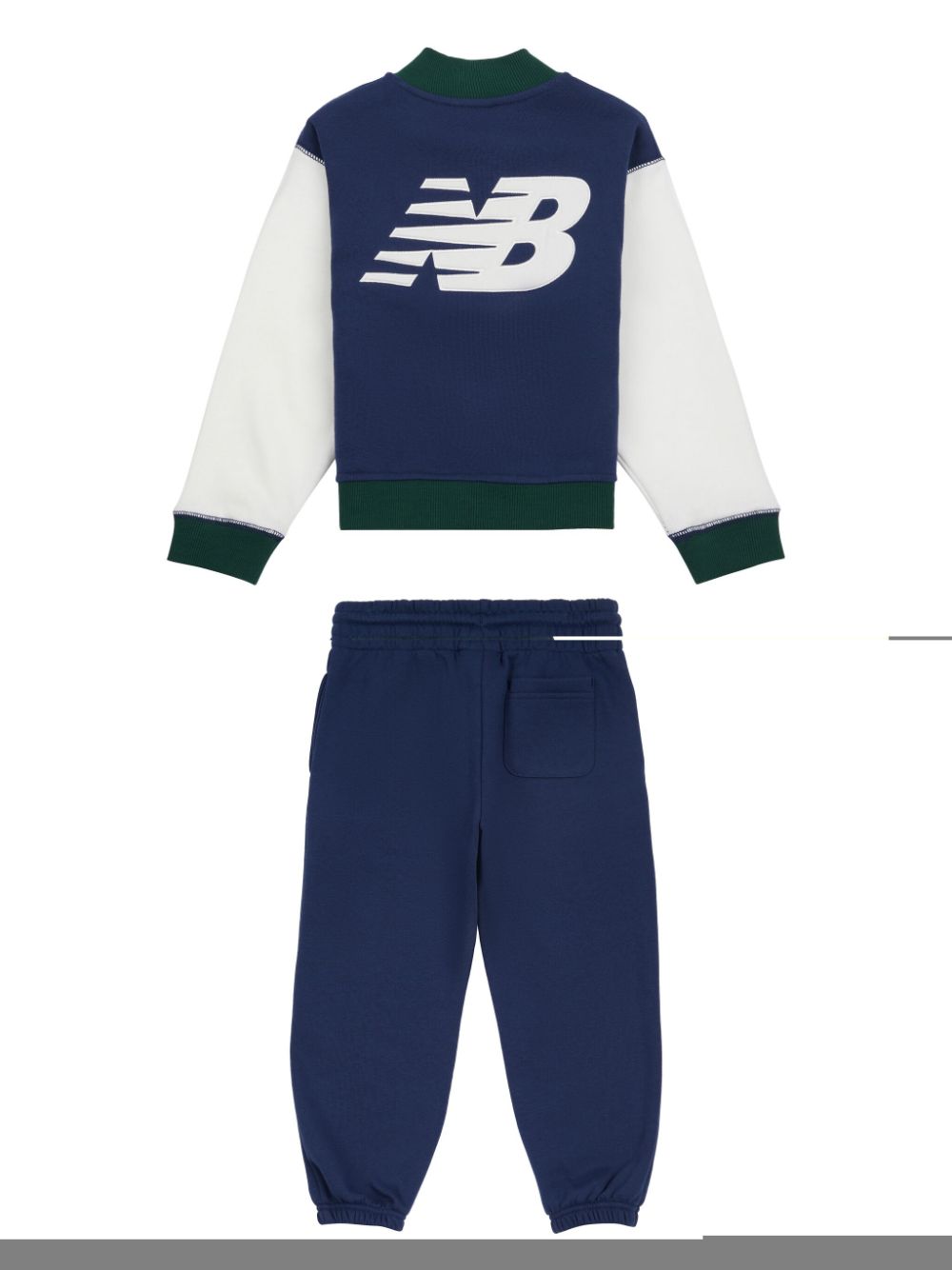 New Balance Kids logo-patch tracksuit - Blue