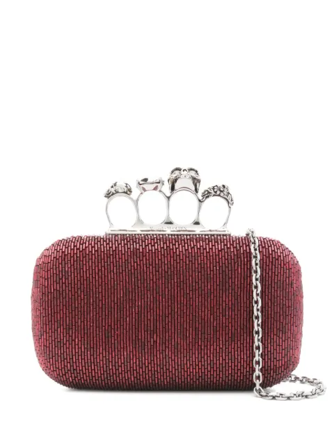 Alexander McQueen Four Ring Beaded clutch bag Women