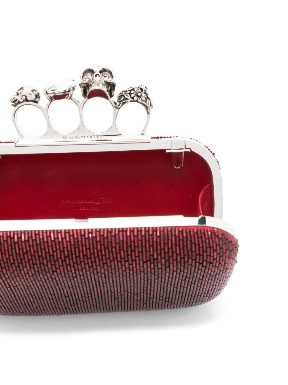 Alexander McQueen Four Ring Beaded clutch bag Women