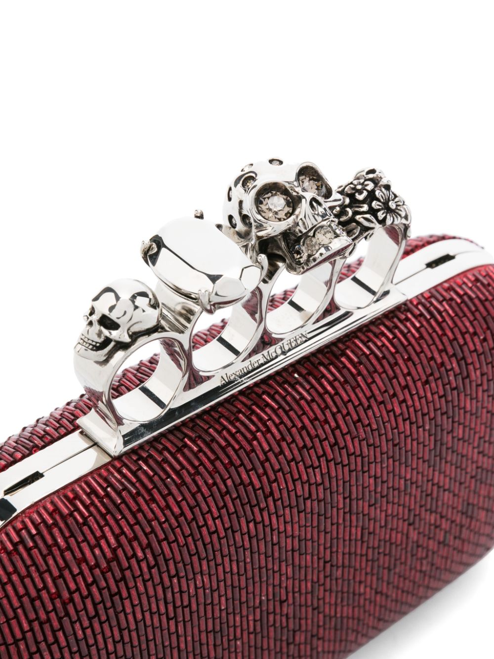 Alexander McQueen Four Ring Beaded clutch bag Women