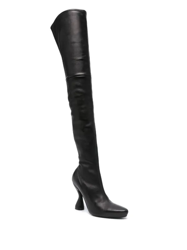 Lanvin Pre-Owned 105mm Muse Boots | Black | FARFETCH JO