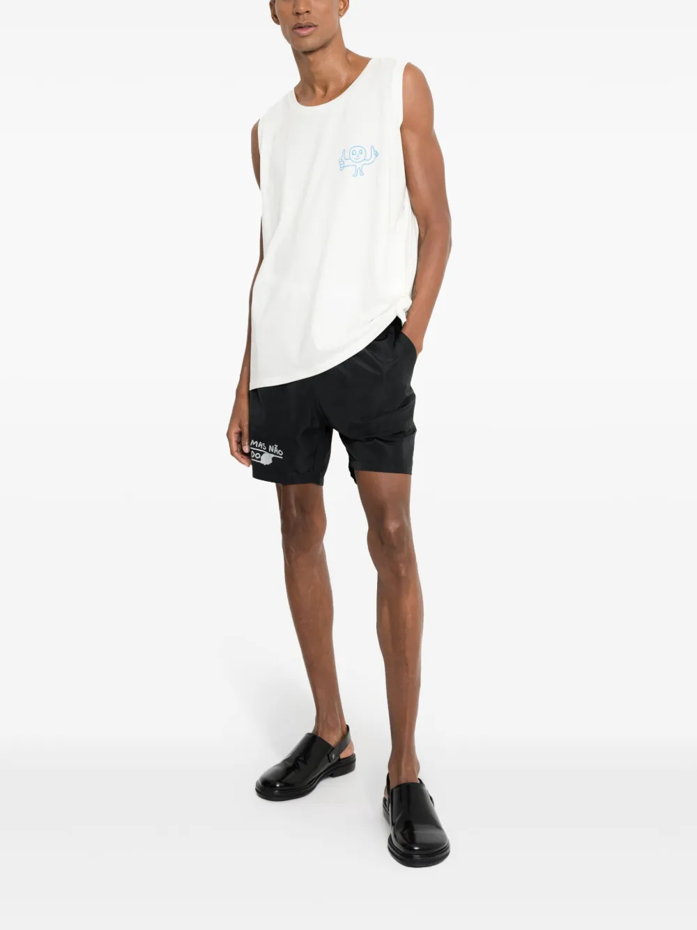 Uma | Raquel Davidowicz Tanktop met tekst Wit